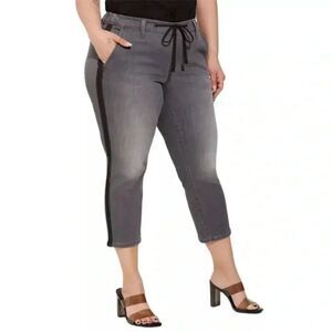 Torrid Gray Ankle Cropped Pants